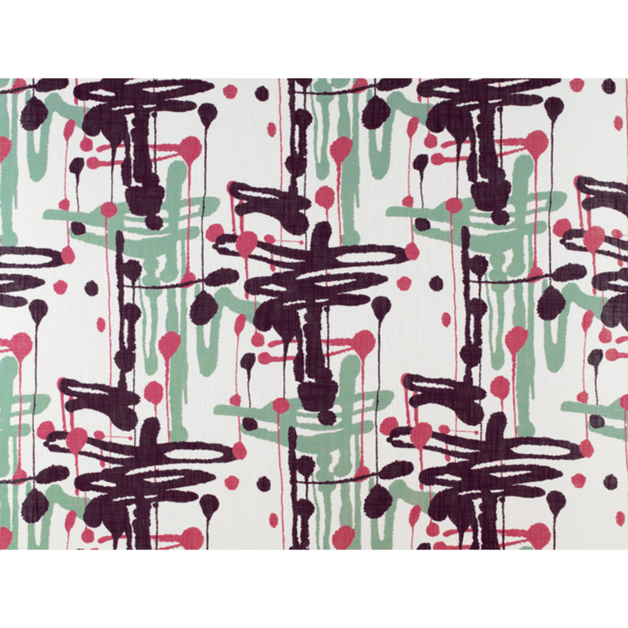 1 Yard Modern Abstract Printed Viscose Linen Multipurpose Home Fabric